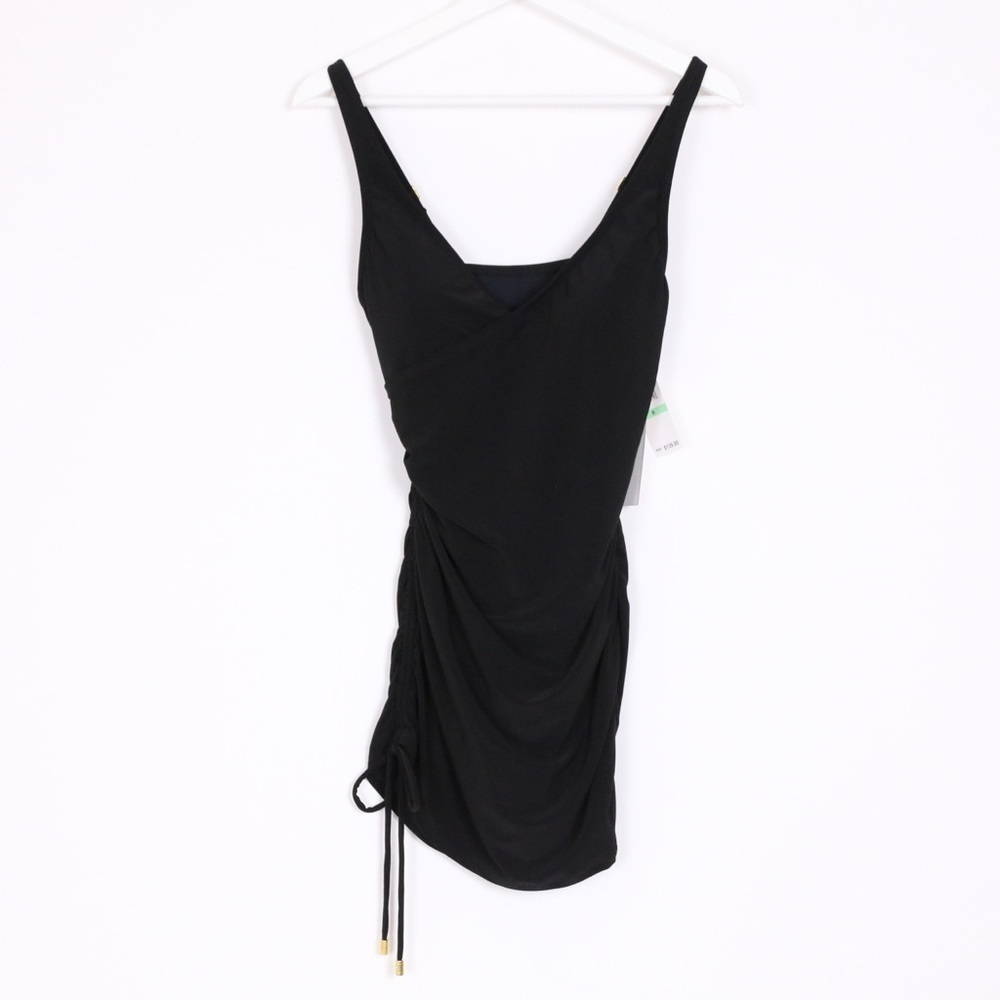 Beyond Control Ruched Swim Dress One Piece NWT